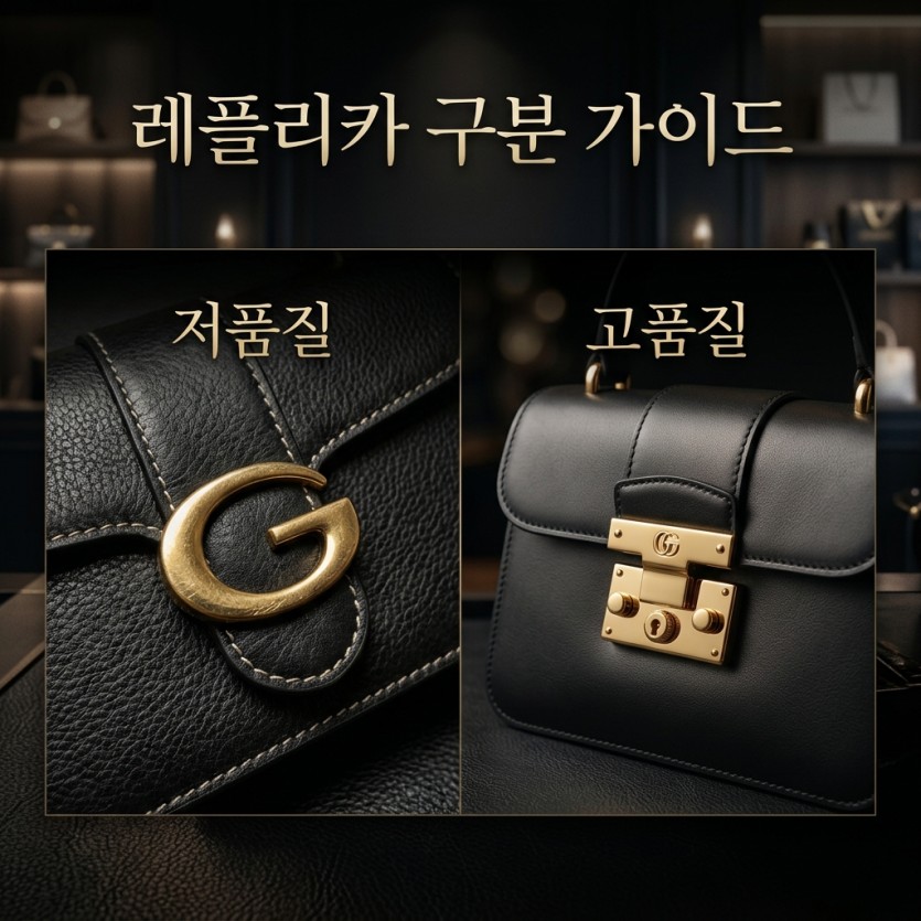 레플리카 저품질과 고품질의 차이점과 구분 가이드