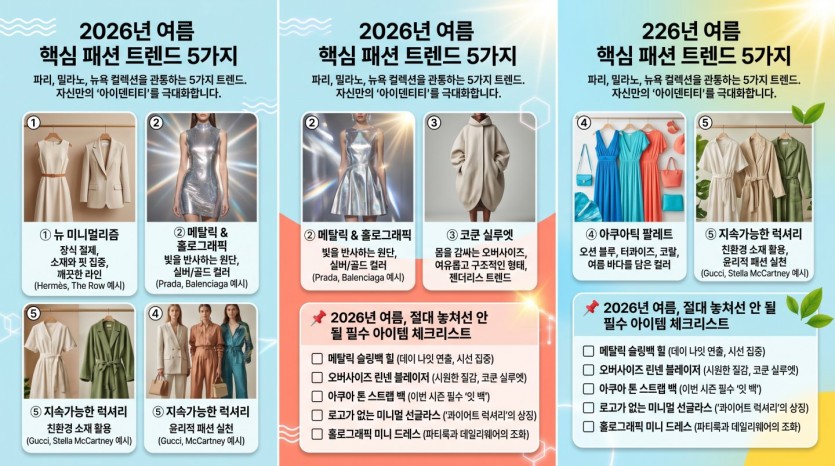 2026 여름 트렌드 5선