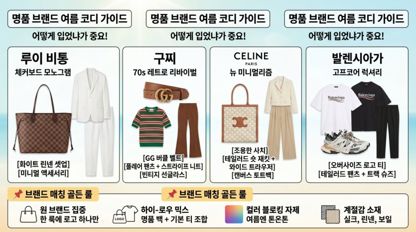 명품 브랜드 코디와 브랜드별 추천 아이템 매칭법