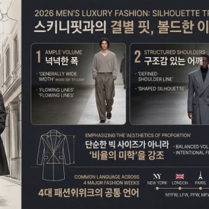2026년 남성 명품 패션의 핵심