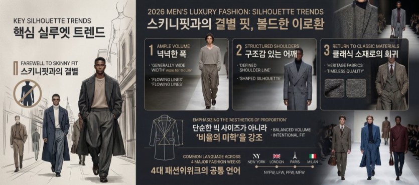 2026년 남성 명품 패션의 핵심
