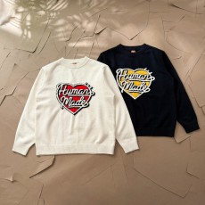 휴먼메이드 추동 한정 빅하트 자카드 니트 울 스웨터