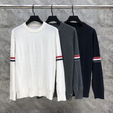 [대리석집] 톰브라운  레드 화이트 라운드넥 스웨터