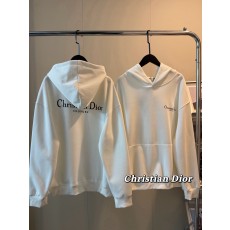 디올 앞뒤 크랙 배색 밀크 화이트 후드