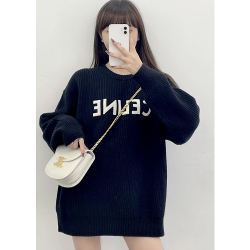 [TJ공장] 셀린느 골지 양털 풀오버 스웨터