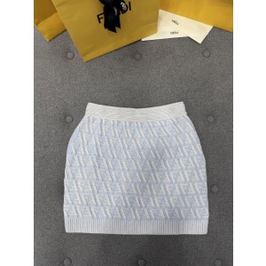 [TJ공장] 펜디 블루 울 캐시미어 스커트