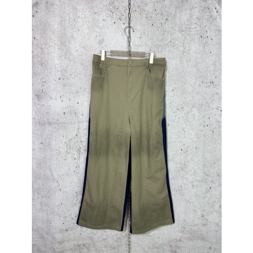 [사슬공장] 발렌시아가 25SS 카라 패치 팬츠 카키