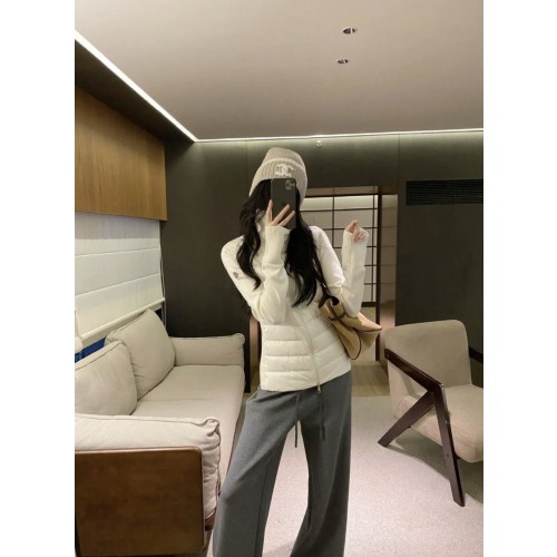 [M공장] 몽클레어 트리콧 가디건 808 패딩 크림