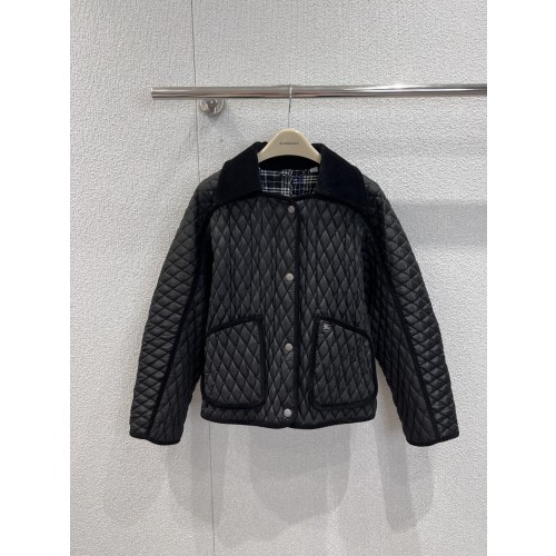 버버리 25FW 워머 마이크로 로고 플로리스톤 퀼팅 패딩 점퍼