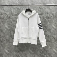 [대리석집] 톰 브라운  4선 크루넥 지퍼 후드 티셔츠