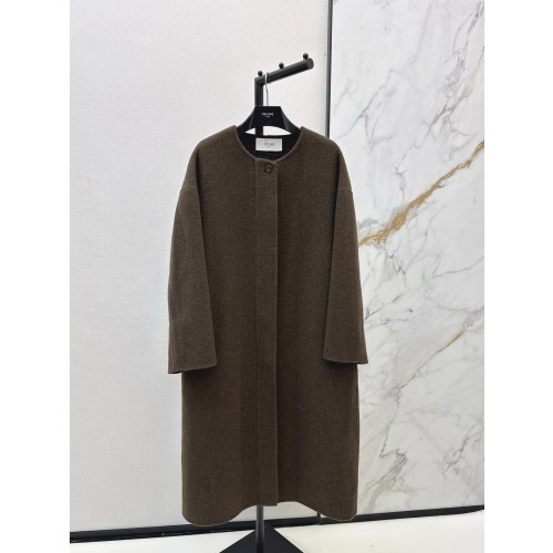 셀린느 25SS·FW  스카프 세트 더블페이스 코트