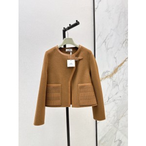 에르메스 프리미엄 양면 캐시미어 레이어드 코트