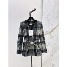 샤넬 25SS·FW V넥 벨트 양장 코트
