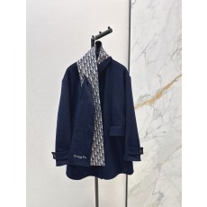 디올 25SS·FW 탈부착 디테일 모직 코트