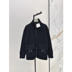 에르메스 25SS 클래식 H 패턴 울 니트 코트
