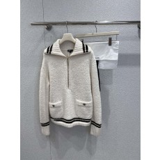 샤넬 25N 코코  캐시미어 반집업 박시 니트