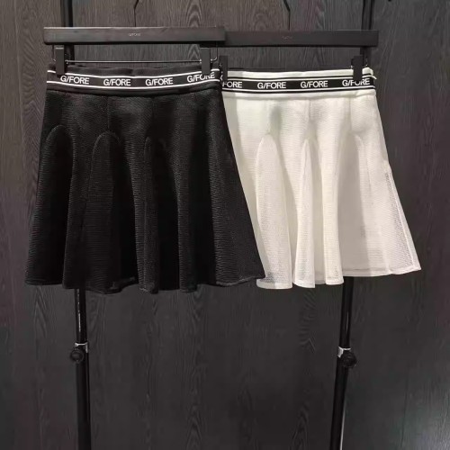 지포어 신상 여름 메쉬 더블 플리츠 A라인 스커트