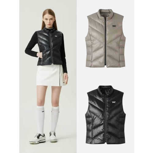 PXG 여성 90 화이트덕다운 패딩 베스트