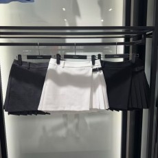 타이틀리스트 25FW 여성 울 혼방 플리츠 미니스커트
