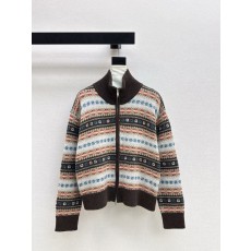 로로피아나 26SS 여성 페어아일 니트 가디건
