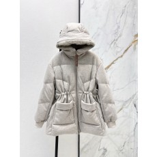로로피아나 25SS 여성 울 믹스 후드 다운 자켓
