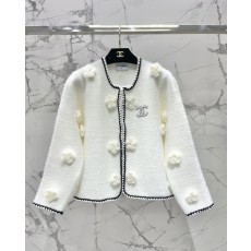 샤넬 26SS 여성 카멜리아 니트 가디건