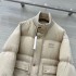 셀린느 25FW 트리옹프 자수 리브넥 다운 자켓