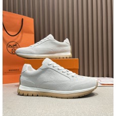 에르메스 남성 스웨이드 레더 스니커즈