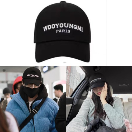 우영미 남녀공용 라운드 캡 모자