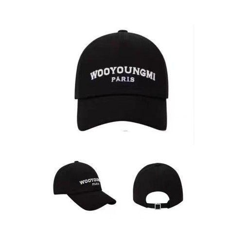 우영미 남녀공용 라운드 캡 모자