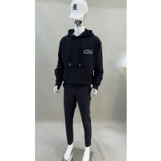 우영미 25FW 블랙 샹들리에 그래픽 후드 티셔츠