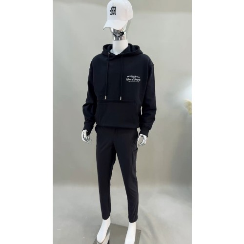 우영미 25FW 블랙 샹들리에 그래픽 후드 티셔츠