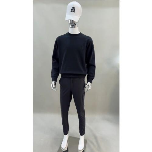 우영미 25FW 블랙 플라워 백로고긴팔티셔츠