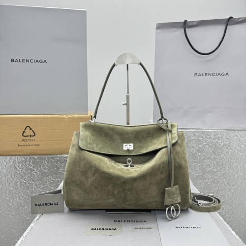 [카타] 발렌시아가 로데오 미디엄 핸드백 카키