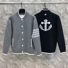 [대리석집]  톰브라운 자카드 4선 집업 재킷 니트