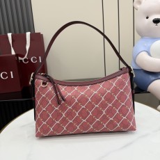 구찌 GG 엠블럼 미디엄 숄더백 로쏘 앙코라 레드