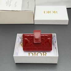 디올 레이디 디올 자스민 카드지갑 레드 체리