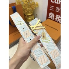 루이비통 다미에 헤리티지 화이트 벨트 4cm