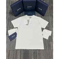 [잔디집] 디올 로고 자수 코튼 반팔 티셔츠