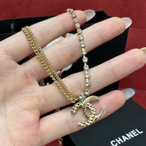 [폭스샵] 샤넬 25P 더블 체인 하프 더블 C 목걸이