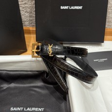 [찡댄] 생로랑 크로커다일 엠보스드 벨트 20mm