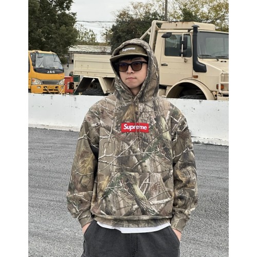 Supreme 25Fw 자수 박스 로고 후드