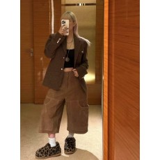 루이비통 X 니고 콜라보 데님 카고 쇼츠