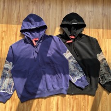 슈프림 x 마이클 잭슨 콜라보 데인저러스 지퍼 후드