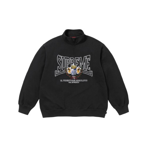 슈프림 25FW CREST APPLIQUE 하프 집업 컬러4종