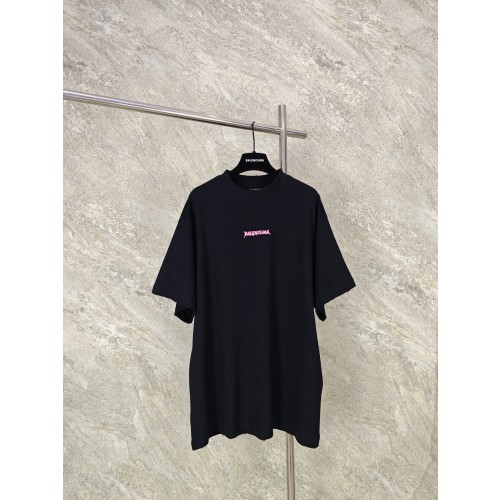 [GTR] 발렌시아가 26SS 핑크 자수 반팔 티셔츠