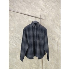 [GTR] 발렌시아가 울 블렌드 체크 셔츠 재킷