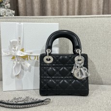 [여왕샵] 디올 레이디(Lady) 미니 블랙실버