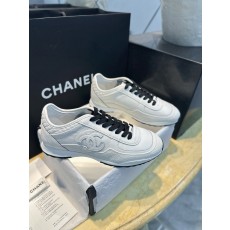 [해피샵] 샤넬 25P 카프스킨 화이트 스니커즈