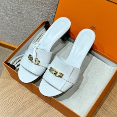 [찡댄] 에르메스 지지 50 힐 샌들 블랑